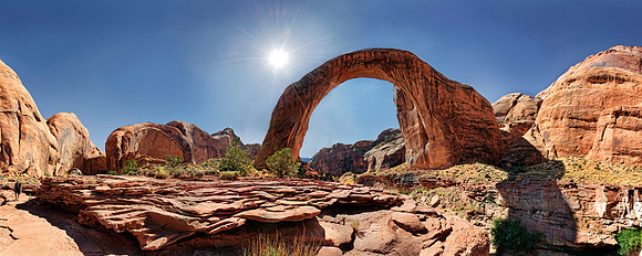 Lake Powell mit Rainbow Bridge, Page, Arizona, USA