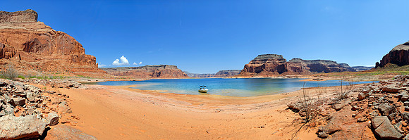 Lake Powell mit Rainbow Bridge, Page, Arizona, USA