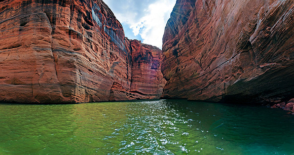 Lake Powell mit Rainbow Bridge, Page, Arizona, USA