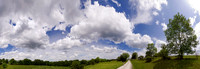 Wolkenhimmel über dem Frauenberg, Eichstätt