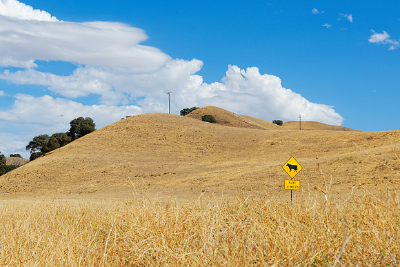 Landschaft bei Avenal, Kalifornien, USA