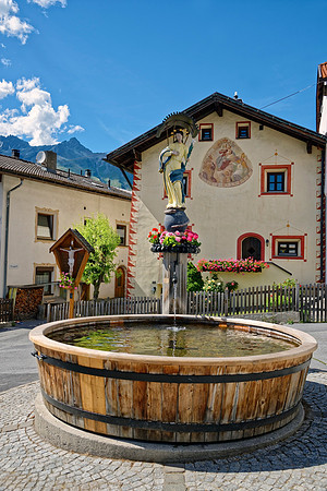 Dorfbrunnen in Nauders