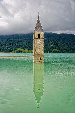 Kirchturm im Reschensee